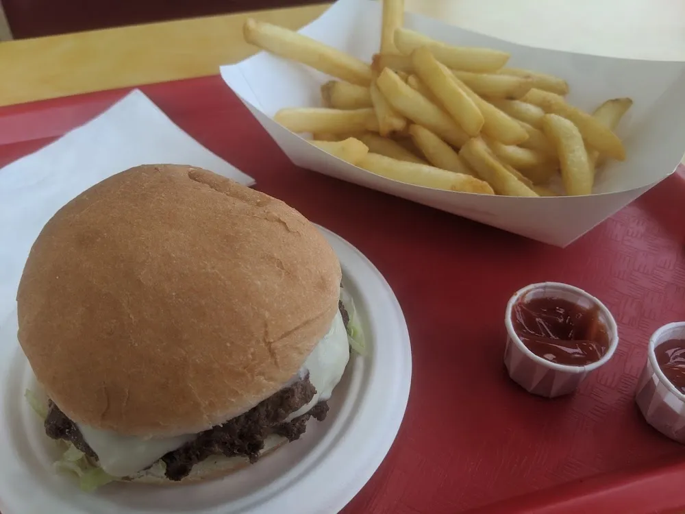 Cheeseburger with Fried Onions
