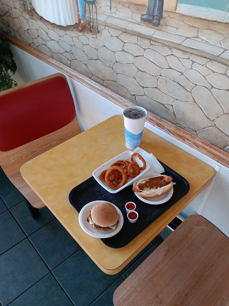 Onion Rings All American Cheeseburger All Beef Hot Dog